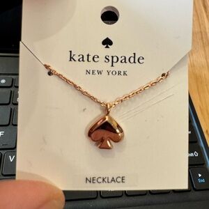 Kate Spade Rose Gold Spade Necklace NWT  LIVE SHOW 8/24 Tara273